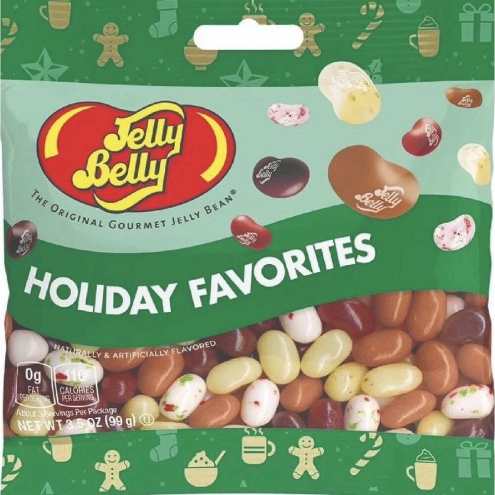 Jelly Belly Holiday Favorites Jelly Beans Grab & Go Bag 3.5 oz (7 Packs)